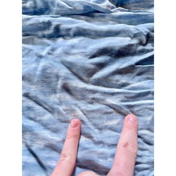 Storia Blue Ombré Crinkle Maxi Dress Medium Festival Beach Mermaid Vibes - Picture 6 of 7